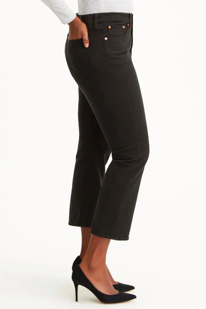 Wedgie Straight Jeans Black Sprout SimplyGood