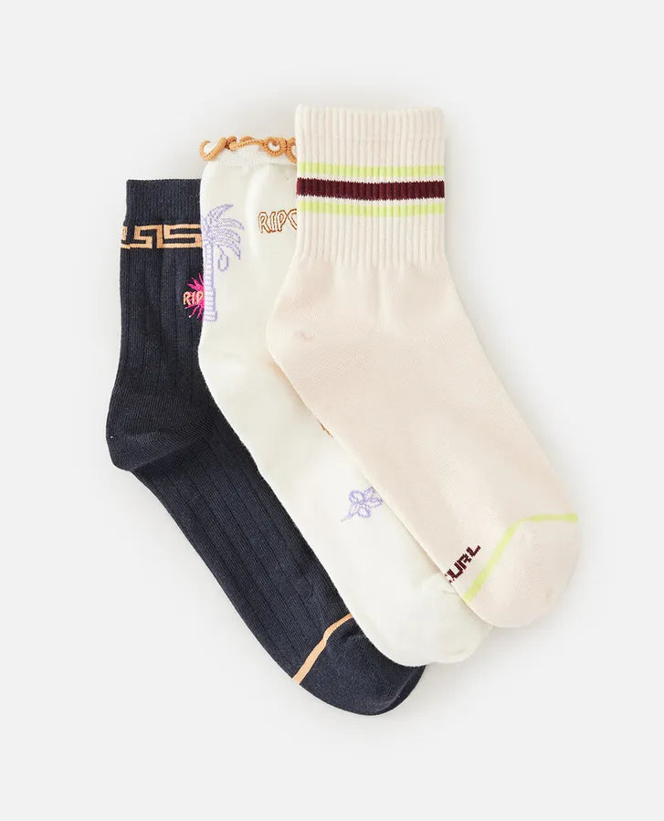 Rip Curl Socks Trio - 3 Pairs