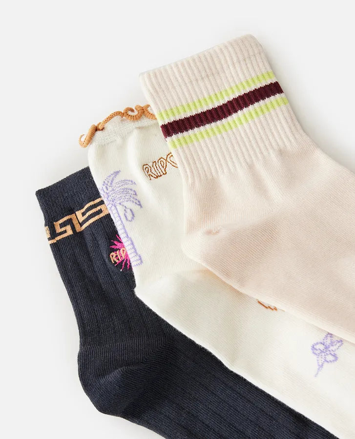 Rip Curl Socks Trio - 3 Pairs