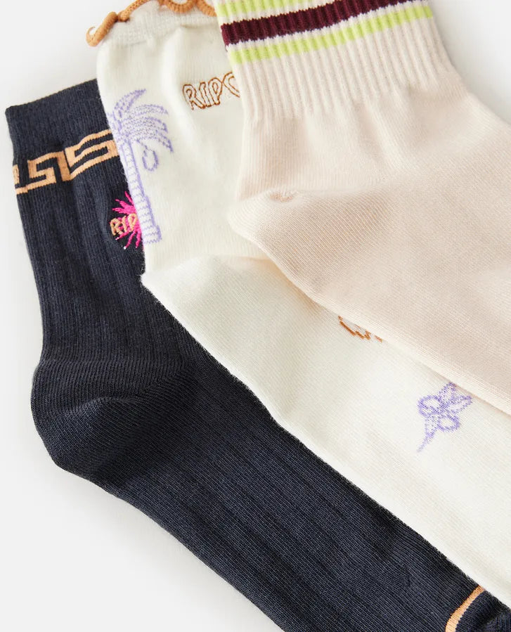 Rip Curl Socks Trio - 3 Pairs