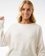 Pull en tricot doux Emily - Ecru Marle