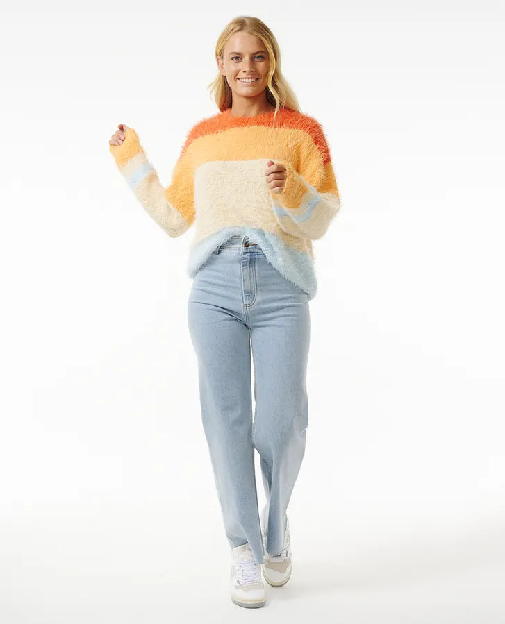 Sunrise Sessions Knit Sweater - Orange