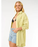 Premium Surf Holiday Linen Shirt - Sage