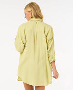 Premium Surf Holiday Linen Shirt - Sage