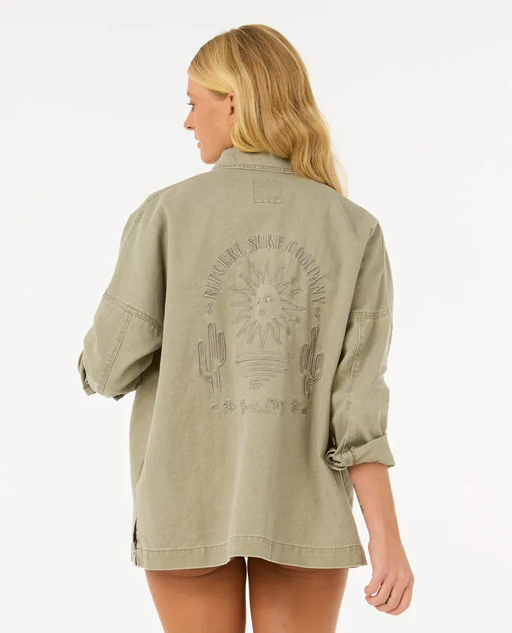 San Carlos Embroidered Jacket - Sage