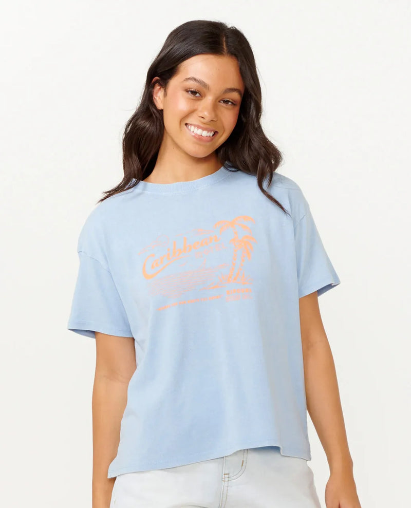 Caribbean T-Shirt - Mid Blue