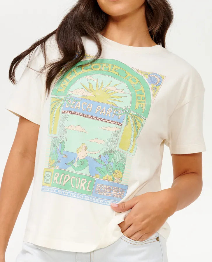 Tropicana Casual T-Shirt - Bone