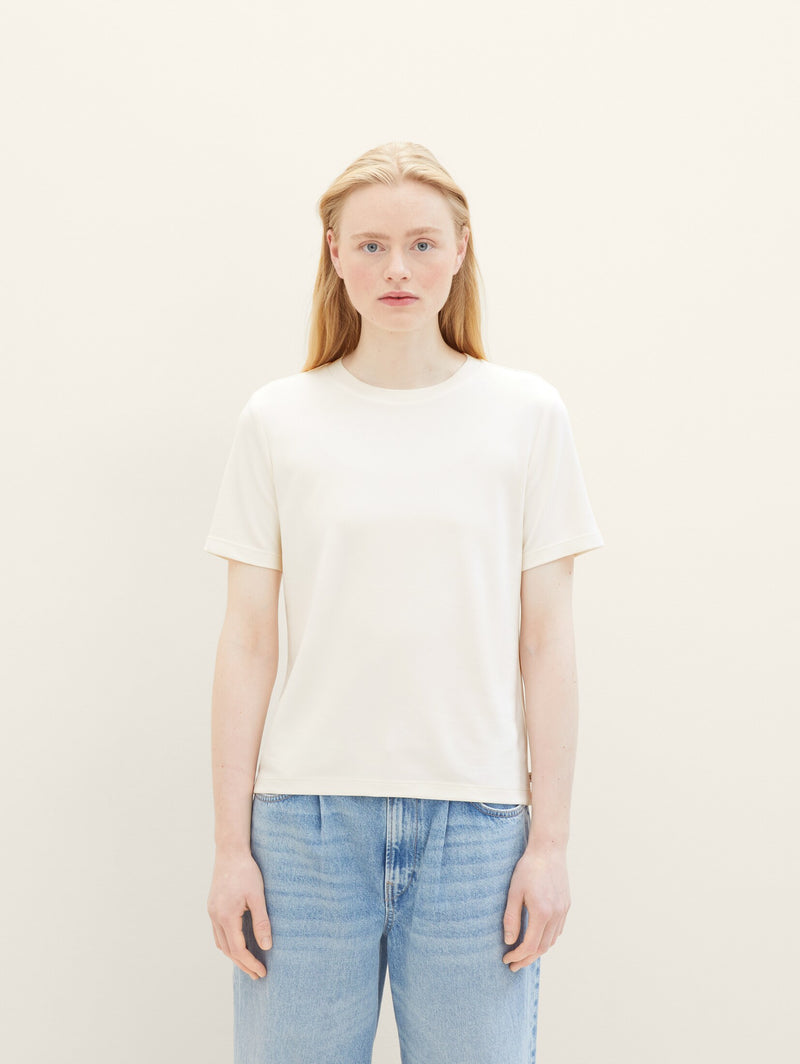 T-Shirt Modern Fluent - Gardenia White