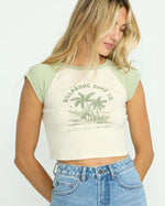 t-shirt raglan - Pistachio