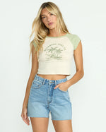 t-shirt raglan - Pistachio