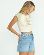 t-shirt raglan - Pistachio