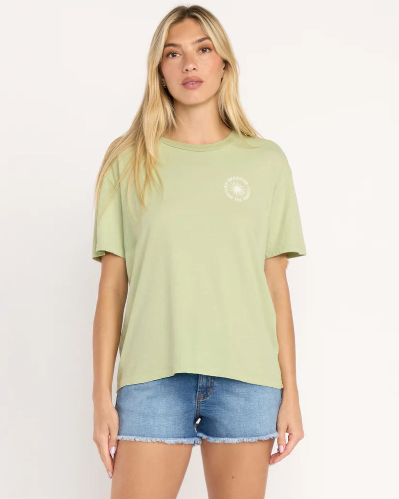 T-Shirt coton Paradise is calling - Pistachio
