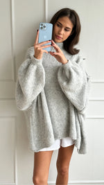 Layla Knitted Sweater - Grey