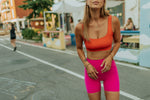 Biker compression extensible - Berry pink