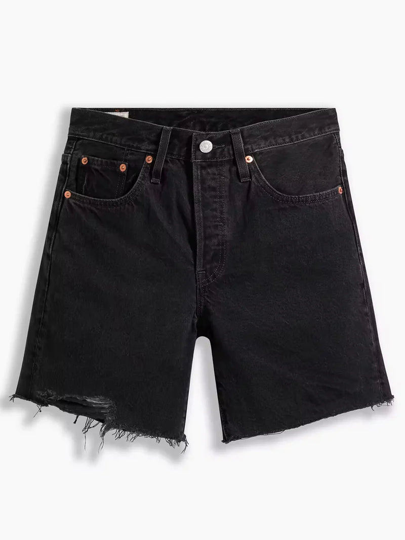 Levi's 501 mid tight shorts - Lunar Black