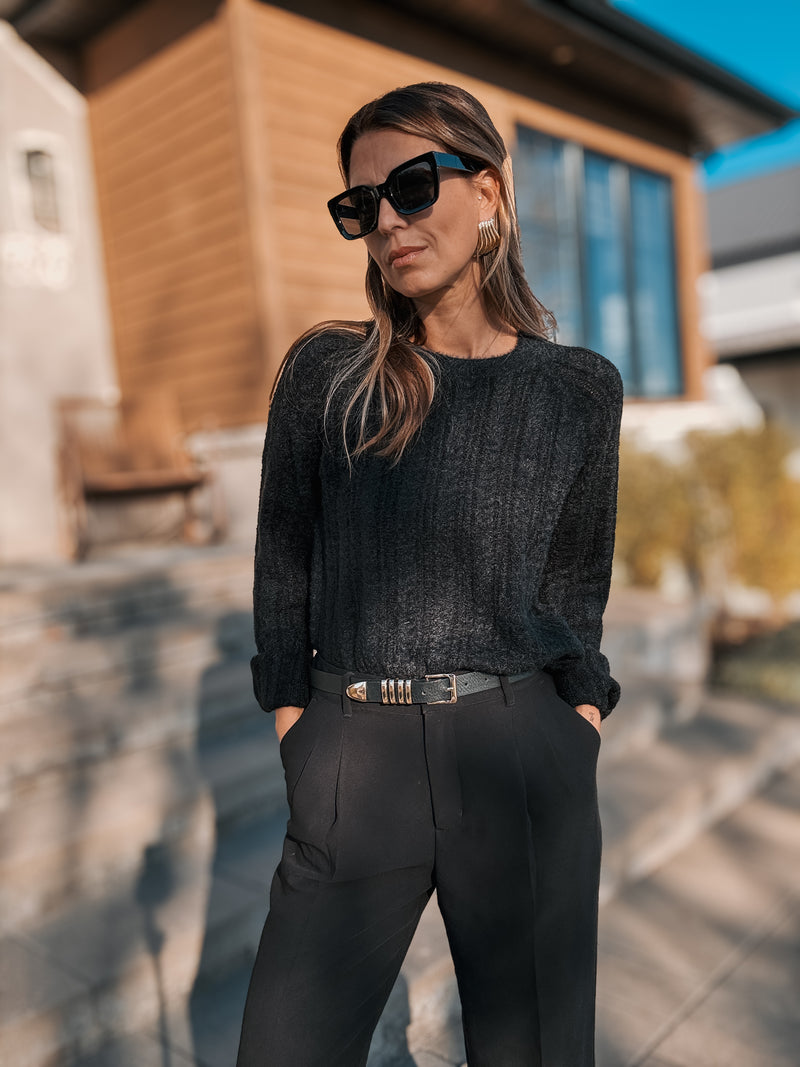 Chandail douillet Cornelia - Noir