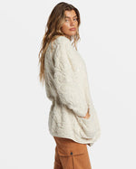 Fireside Cozy Fleece Jacket - White Cap