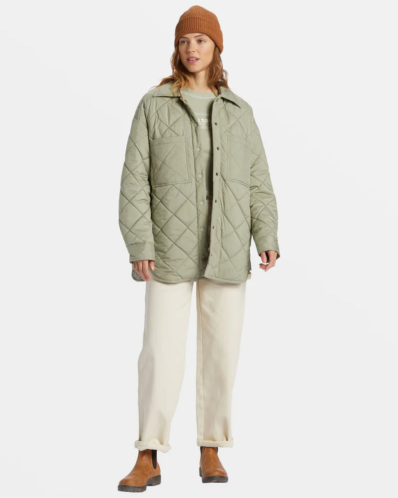 Manteau Transport Shacket - Seagrass