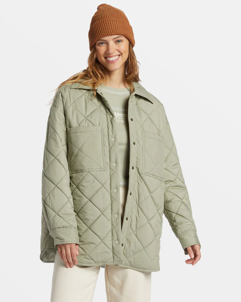 Manteau Transport Shacket - Seagrass