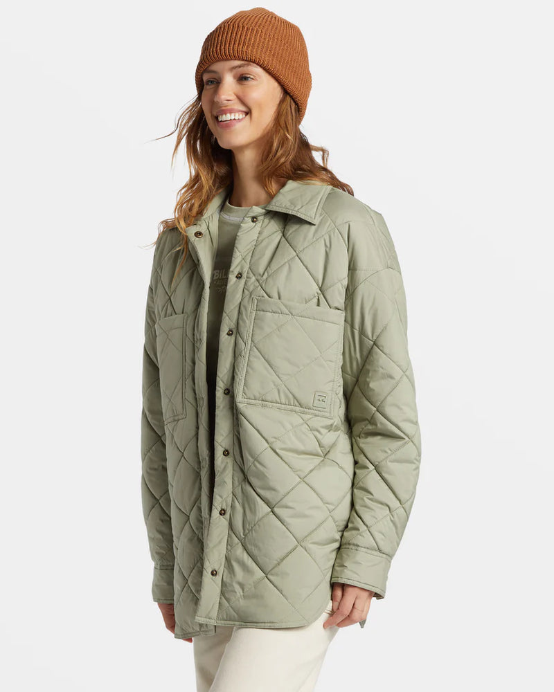 Manteau Transport Shacket - Seagrass