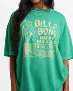 T-Shirt Surdimensionné Hula Hut - Tropical Green