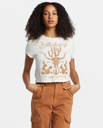 T-Shirt Crop Go Your Own Way - Salt Crystal