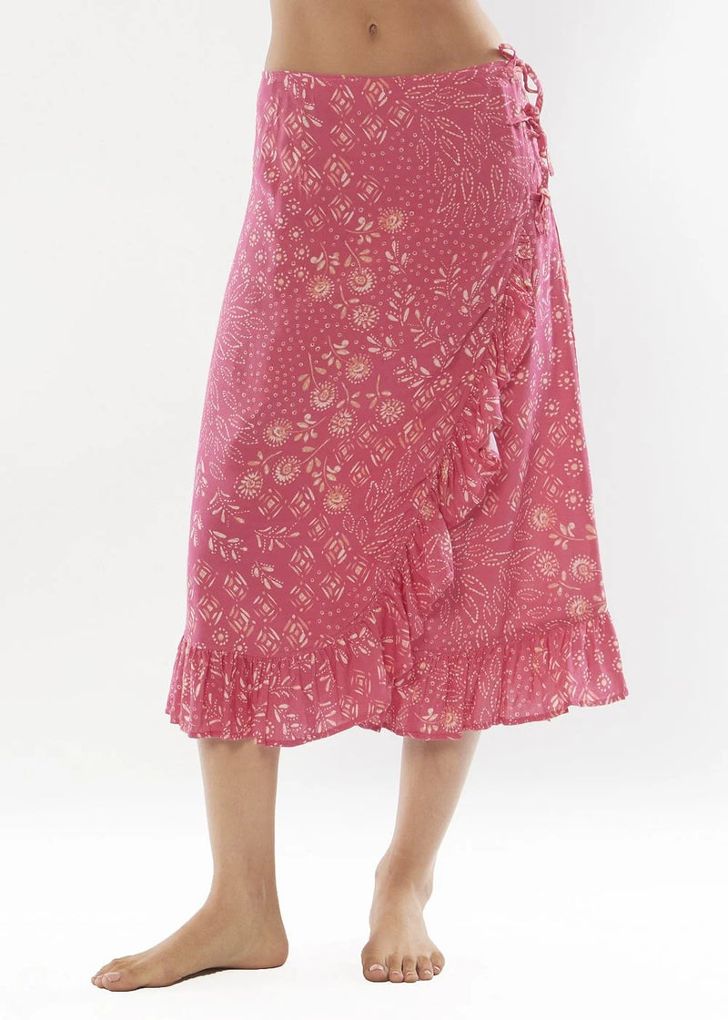 Always In Love Midi Skirt - Flamingo