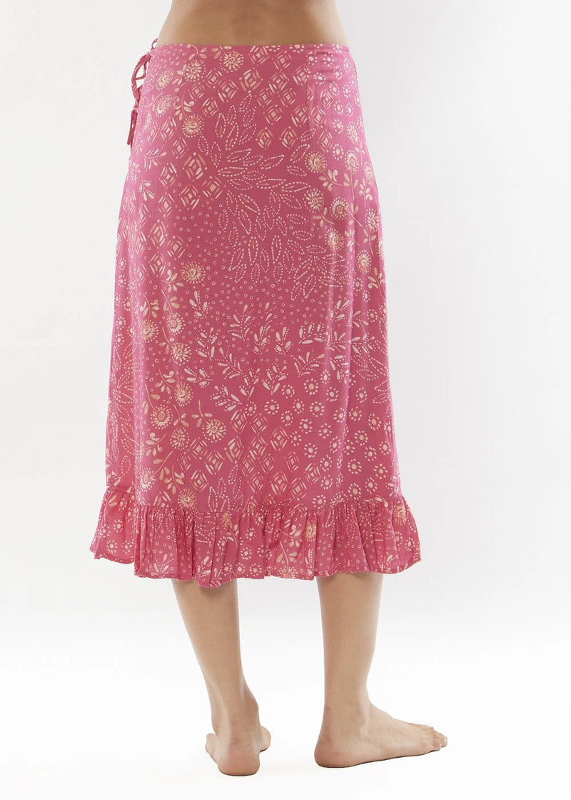 Always In Love Midi Skirt - Flamingo