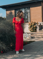 Burning Love Maxi Dress - Fiesta Red