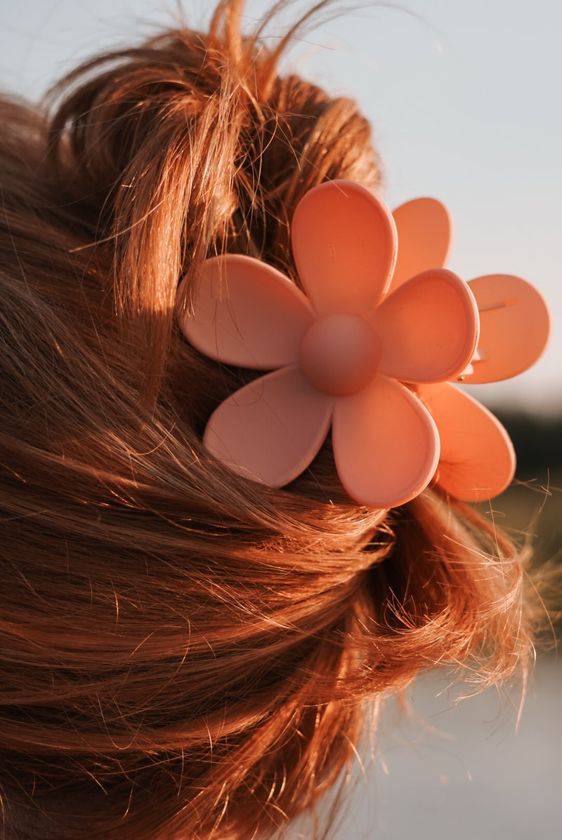 Pince à cheveux Fleur - 6 choix de couleurs