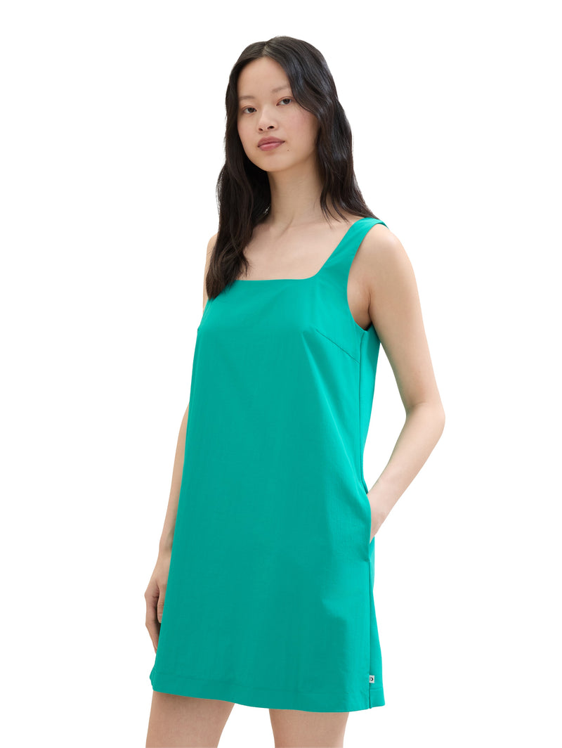 A-Shape Mini Dress - Bright Green