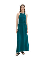 Halter Neck Maxi Dress - Rough Green