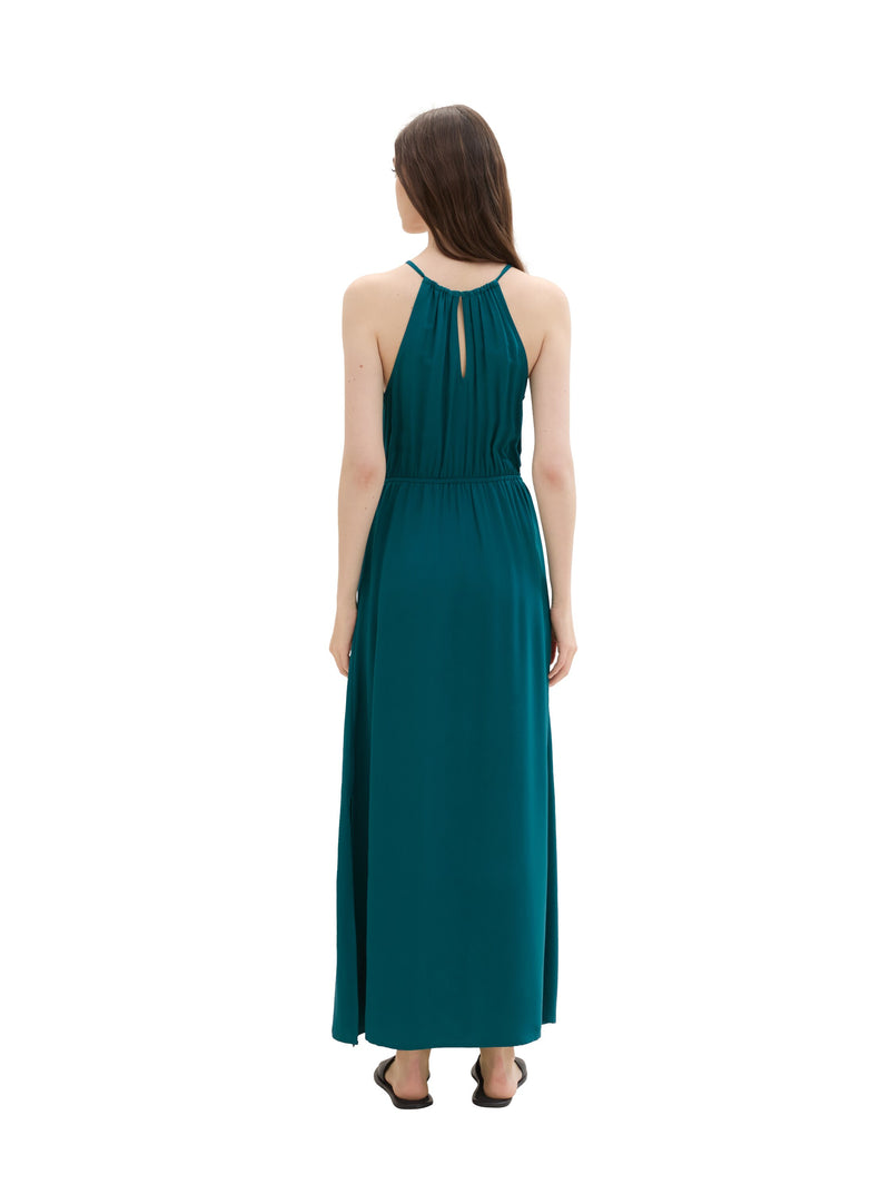 Robe Maxi encolure licou - Rough Green