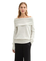 Carmen Knit Sweater - Marble Beige Melange