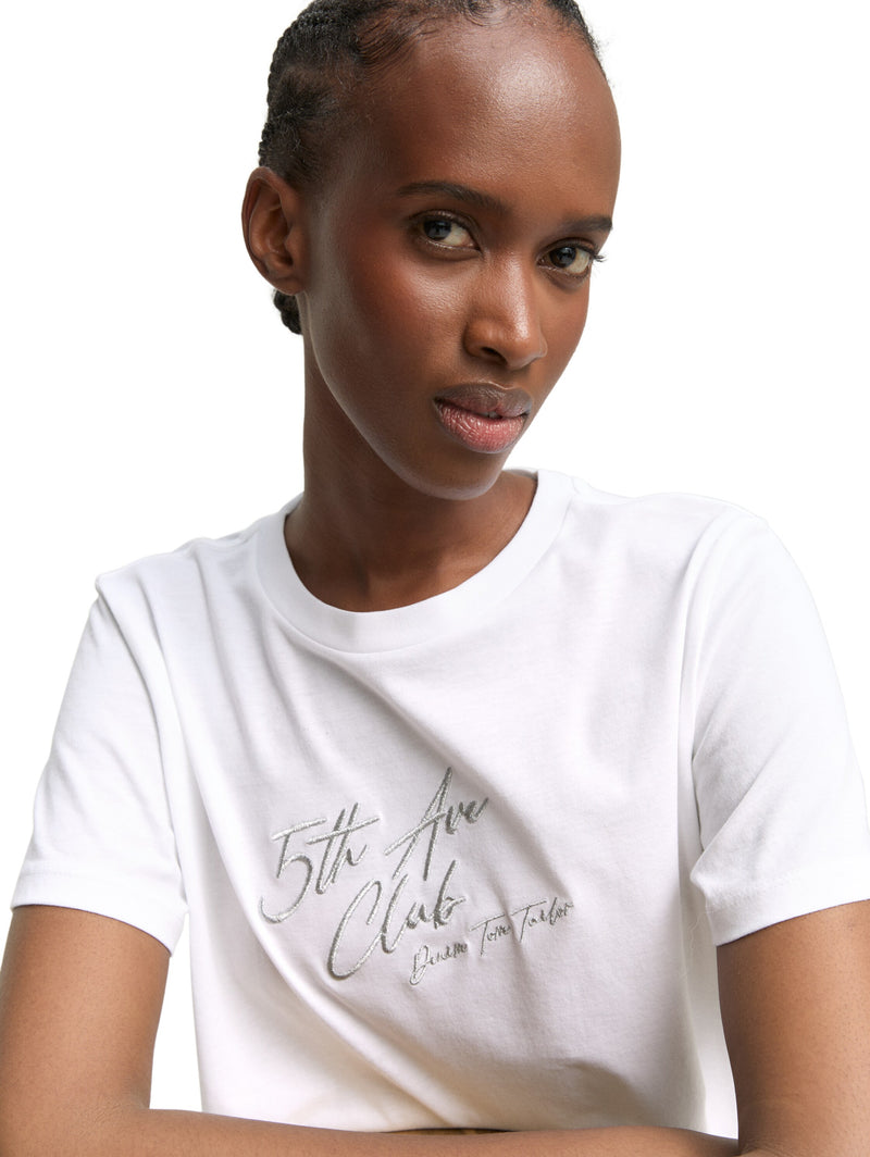 t-shirt ample en cotton - White