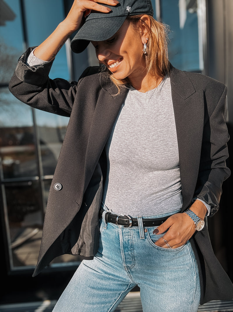 Chandail à manches longues Daphné - Heather Gray