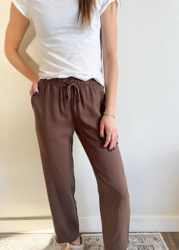 Pantalon en tencel Lennox - Brunette