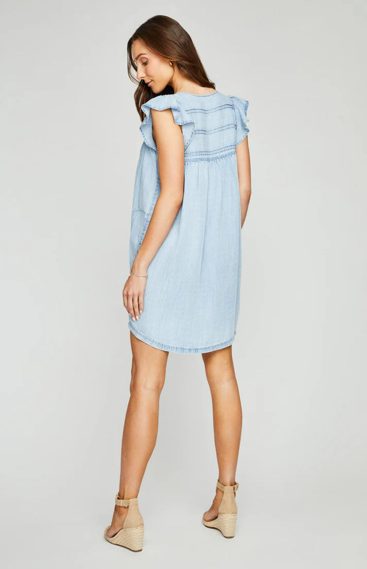 Olivia Mini Dress - Light Blue