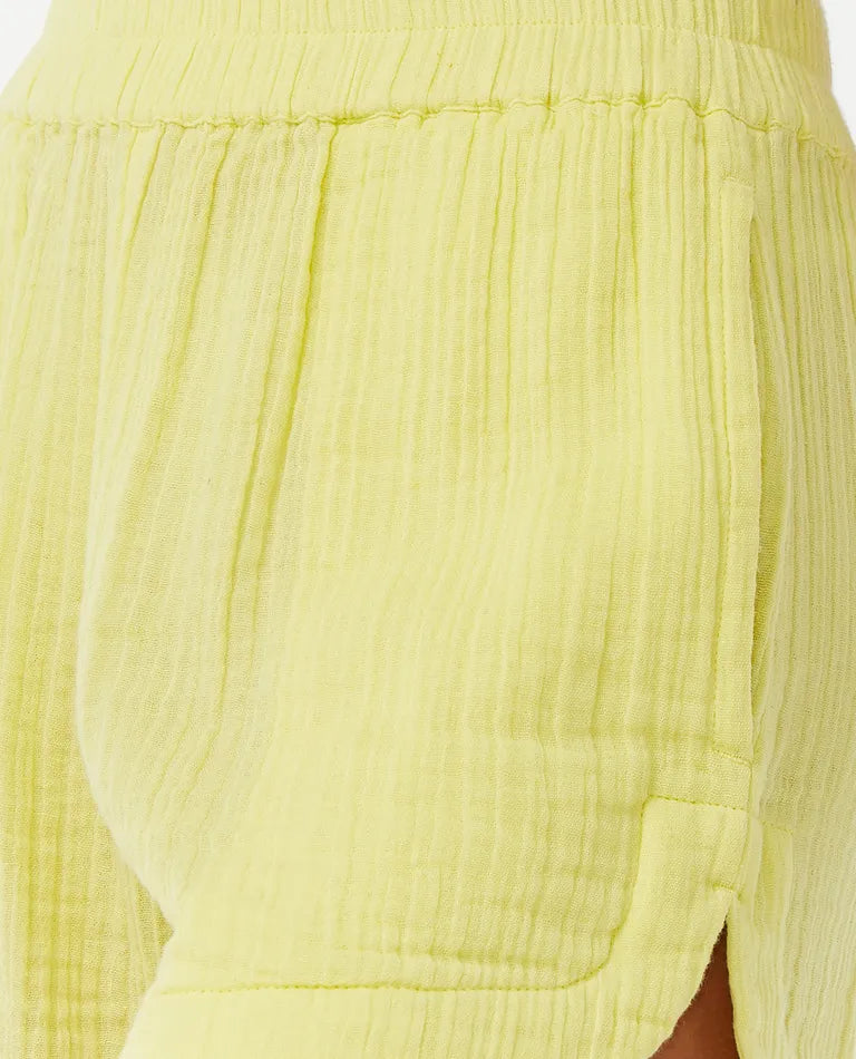 Short premium linen surf - Yellow