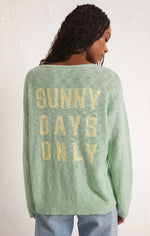 Sunny Days Only Sweater - Mint