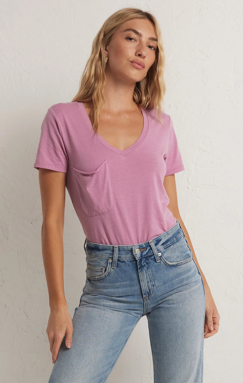 T-Shirt Pocket Tee - Dusty Orchid