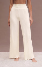 Ribbed pants Show me Some Flair- Heather Taupe