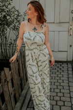Straight to Romantic Jumpsuit - Palm Tree Dreams