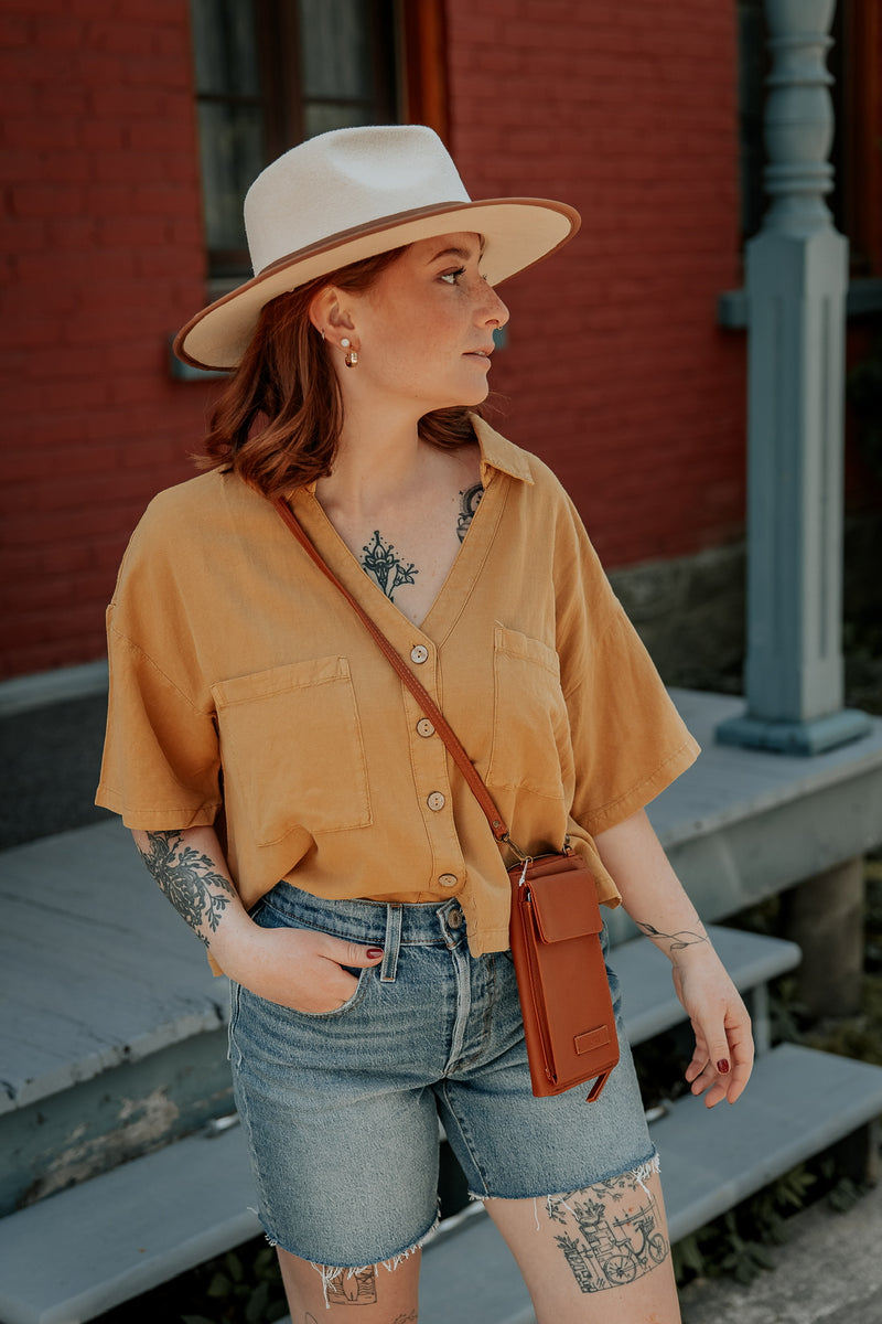 Premium Linen Shirt - Gold