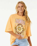 Oversized t-shirt Sun Club Heritage - Pastel Orange