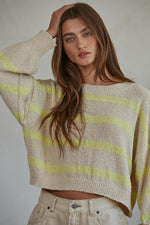 Chandail tricot doux Rowan - Natural Lime