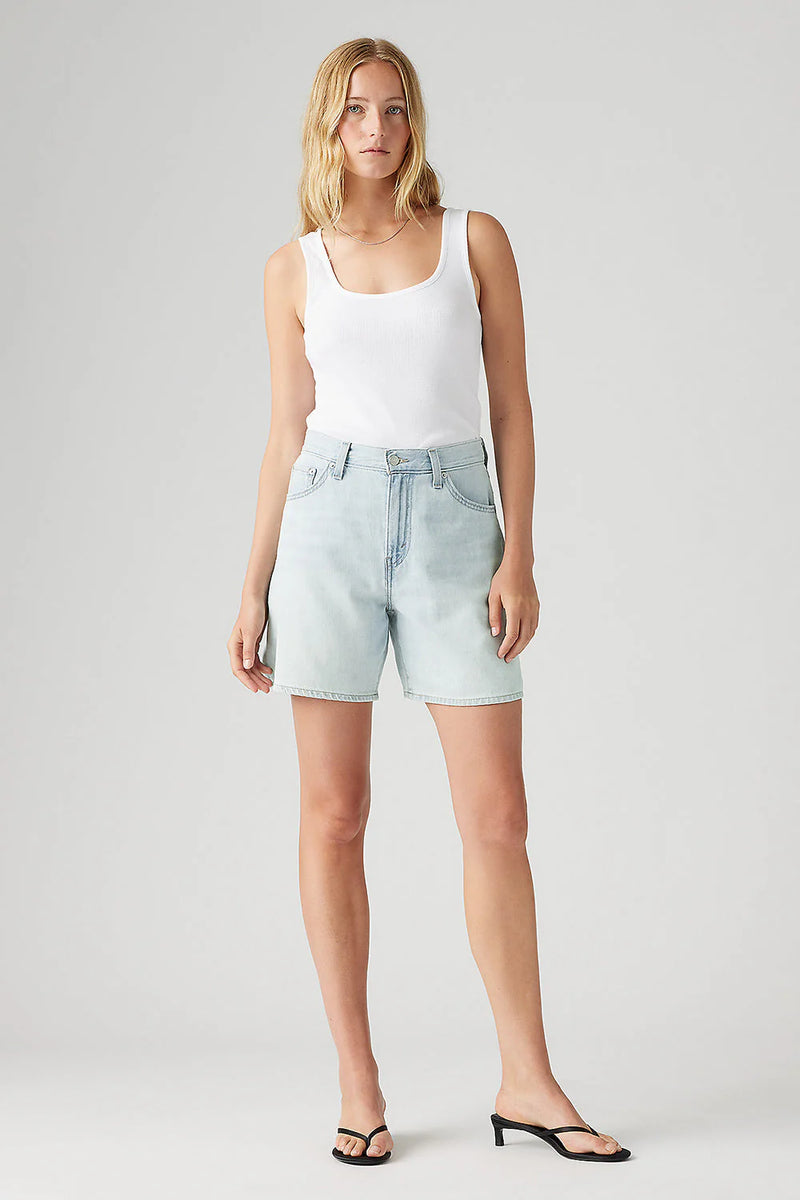 Short denim vintage coupe ample High baggy - LUXURY TRIP SHORT