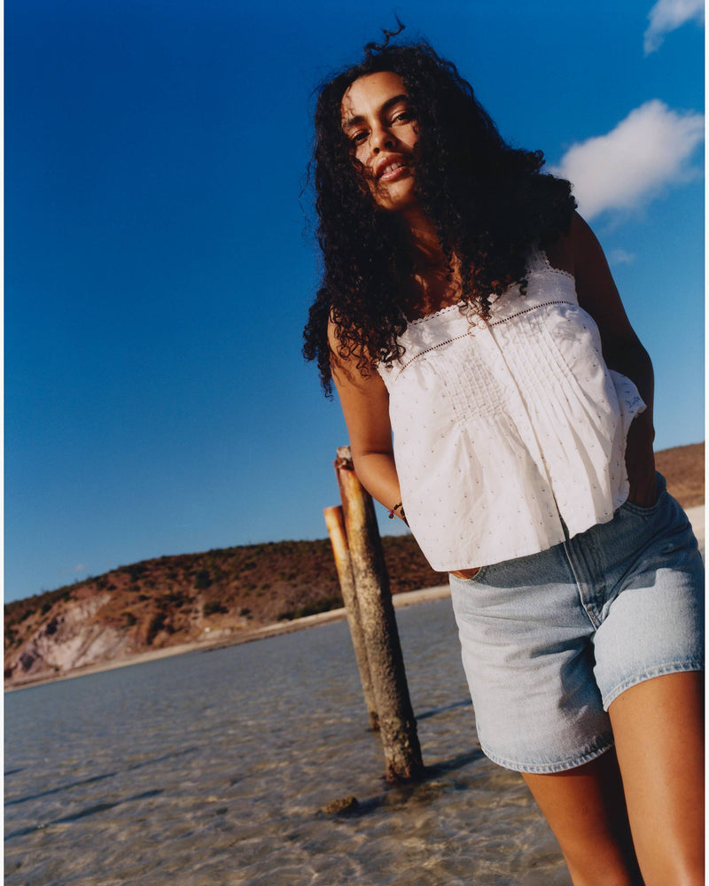 Short denim vintage coupe ample High baggy - LUXURY TRIP SHORT
