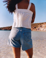 Short denim vintage coupe ample High baggy - LUXURY TRIP SHORT