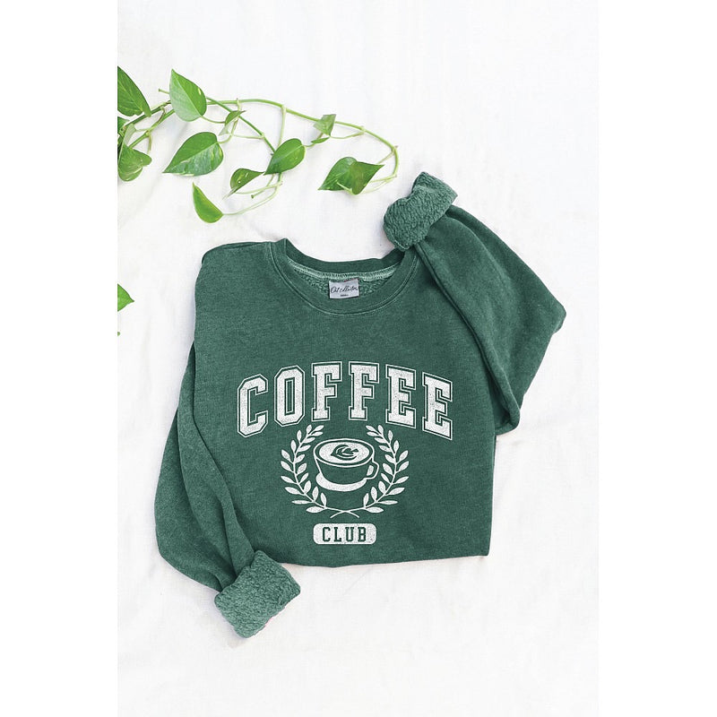 Chandail coton ouaté Coffee Club - Dusty Forest